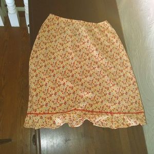 Jonathan Martin flowered skirt juniors large